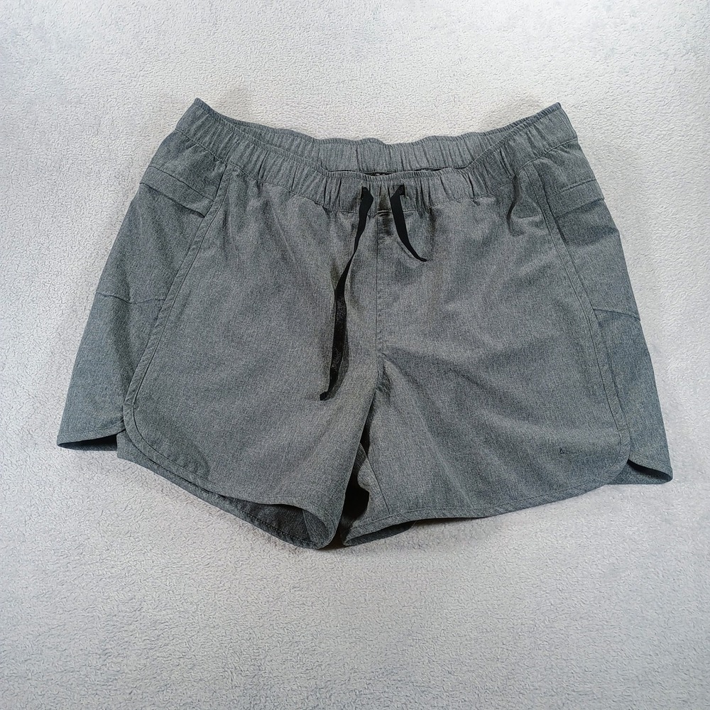 Ascend Womens Active Shorts Heather Gray Size M Elastic Waist Drawstring